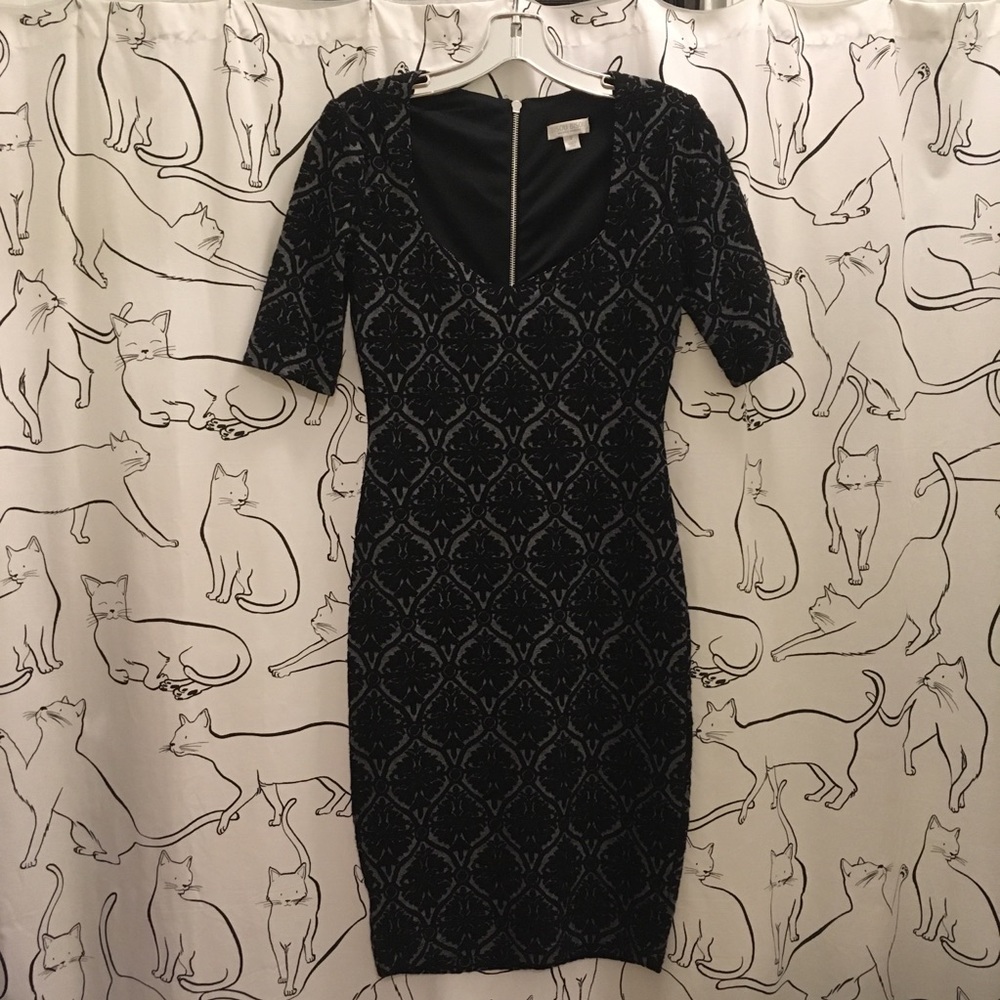 Bisou Bisou Baroque Pencil Dress 🧛🏻‍♀️